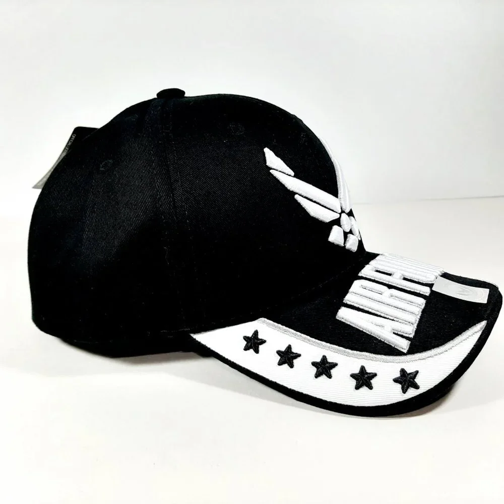 U.S. Air Force Baseball Cap Hat 3-D Puff Embroider